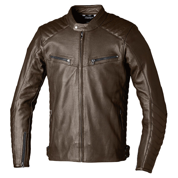 RST RST Roadster Air CE Mens Leather Jacket Brown